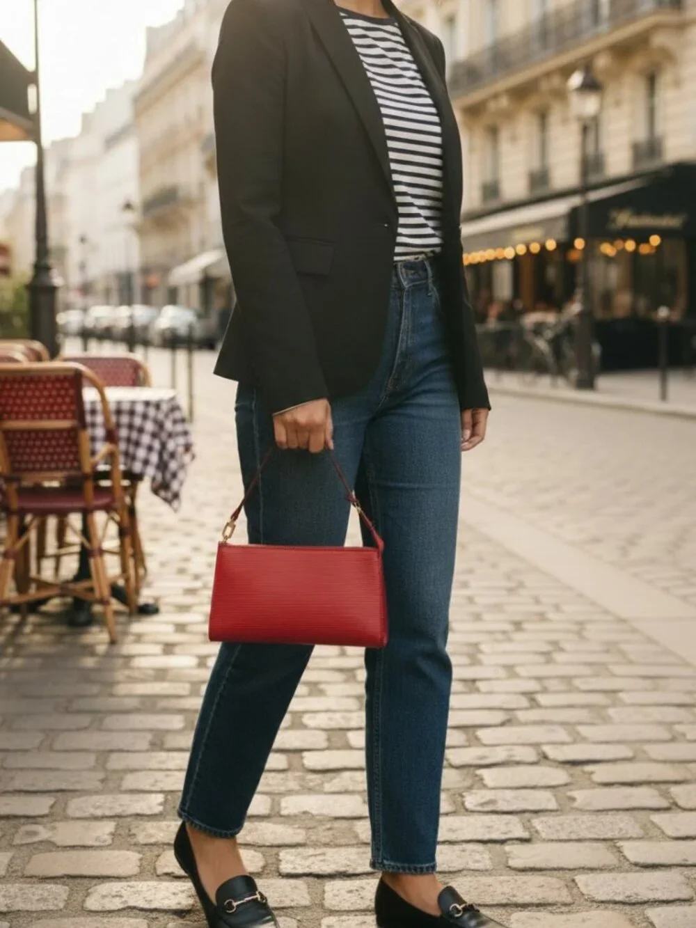 Louis Vuitton Red Epi Pochette Accessoires Vintage